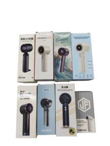 High-Speed Turbo Mini Handheld Fan – 100-Speed Digital Display USB Rechargeable Portable Cooling"