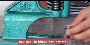 Bộ cối đóng khoen ore cho máy dập tay đóng khuy bạt  khuôn dập khoen oze mắt cáo - 1 bộ