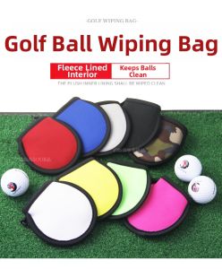 Golf Ball Cleaning Cloth Specialized for Golf Balls Stain Removal Flannel Lined 3D Design Easy to Use