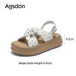 Agsdon | Thick Sole Summer Slippers Polka Dot
