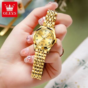 OLEVS Watch For Women Luxury Waterproof Fashion Casual Calendar Luminous Quartz Simple Famous Brand Watch as a Gift for Girlfriend