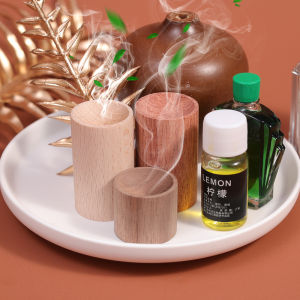 Aroma Wood Cylinder Diffuser Wood Aroma Essential Oil Diffuser Aromatherapy Tube Beech Wood Aromatherapy Machine Home Aromatherapy Air Freshener