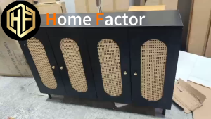 Shoe Cabinet(Free Delivery&Install)Type B288 White/Black Color Shoe Rack Shoe Shelf Shoe Ark*Hollow out in wood color*