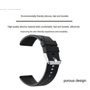 Nine Wind สายสมาร์ทวอทช์ NW1 22มม. ซิลิโคนอเนกประสงค์กันน้ำและสายกันเหงื่อมิลานสแตนเลสสายเหล็ก