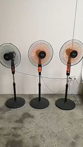 1-2pcs 16“ Inch Electric Fan Floor Fan Household Stand Fan 3 Speed Fan Low-noise Desktop Fan High Wind Circulation Oscillating Fan FS-40