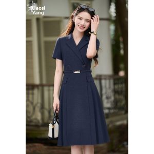 Misoshine | Cooling Comfortable Slim A-Line Pleated Dress Suit Style