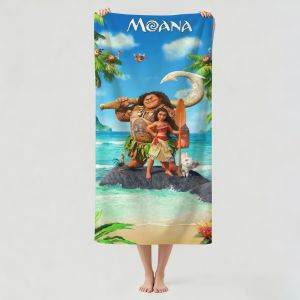 Funko | Khăn Tắm Bãi Biển Hoạt Hình Moana Cho Bé Gái Khăn Tắm Polyester Khô Nhanh Khi Bơi Cắm Trại Yoga Khăn Tắm Nhẹ Cho Bé Gái