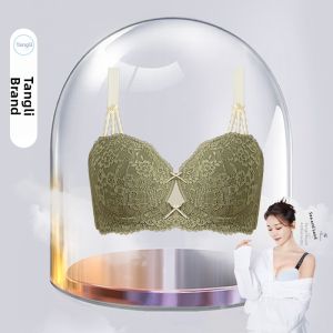 TANGLI | Large Size Supportive Underwire Bra Full Coverage Gathered Anti-Sagging Adjustable