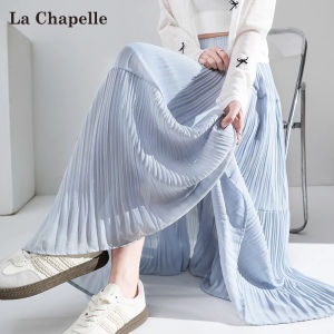La Chapelle | Chân Váy Dài Voan Lụa Phong Cách Pháp Cao Waist A-Line Nếp Li Mới Mùa Xuân Hè 2026