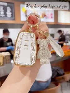 Bao chìa khóa ô tô TPU mạ vàng Doir toyota Camry  Altis Cross loại 3 nút và 4 bấm -ôm sát chìa bảo vệ ốp khóa