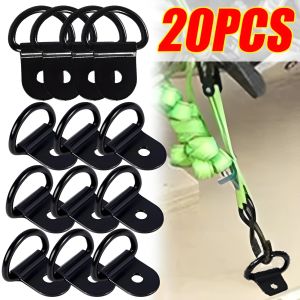 20PCS Stainless Steel D Shape Pull Hook Tie Down Anchor Ring Iron Cargo Tie Down Ring for Truck Trailers RV Boats Accessories