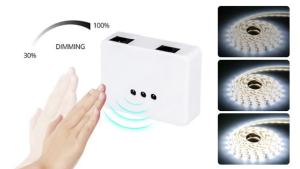 Hand Sweep Motion Sensor Smart Switch DC Female 5V 12V 24V LED Dimmer Sensor Switches Brightness Controller For Lamp Strip Light