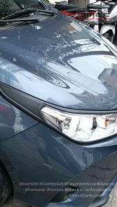 Toyota Vios Prime E / XE / XLE / J / G Garnish Set August 2018 2019 2020 2021 2022 2023 2024 2025/ Black / Chrome Garnish Cover / Gas Tank Cover Vios Combo Set / Head Light Cover / Tail Light Cover / Door Bowl Cover / Door Handle Cover