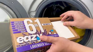 Eazy 6-in-1 Laundry Detergent Sheets (Lavender/Sakura) 50s Indoor Drying/Anti-Bacteria/Anti-Dust mite/Colour Protect