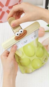 Multi-Purpose Food Bag Sealing Clips 可爱厨房夹 Moisture-Proof and Leak-Proof Snack Clips Cut Reusable Food Bag Clips Snacks and Storage Bags Durable and Anti-Slip Snack Clips  Perfect for Keeping Food Freshe Design Durable and Anti-Slip