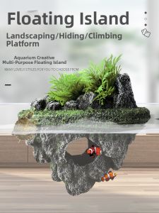 DABINGYANG | Fish Tank Aquascape Floating Stone Artificial Decoration