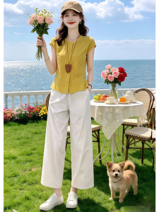 Shalldoer | Youthful Casual Short-sleeved Shirt and Wide-leg Pants Set Summer 2026