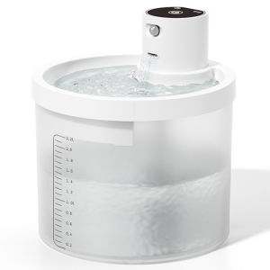 Battery-operated Cat Water Fountain Wireless Drinking Fountain for Cats and Dogs 4000mAh/2.2L