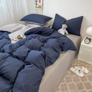 Bộ Vỏ Chăn Đôi 3 Mảnh Thiết Kế Đơn Giản Thời Trang Với 2 Vỏ Gối (Không Bao Gồm Lõi Chăn) Dệt 100% Polyester