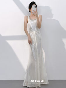 Elegant Party Long Dress Fish-Tail Sequins 2026 New