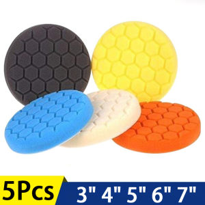 5Pca Car Polishing Pad Kit Set Self-Adhesive Buffing Waxing Sponge Wool Wheel Polishing Pad For Car Polisher Drill