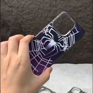 Premium Hard Case Anti FingerPrint Anti Scratch Antishock Matte Casing Tidak Bekas Jari Hp Iphone 15 Pro Max Anime Karakter Spiderman Case Lucu Keren 12 13 14 15 Pro Max