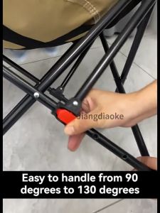 [In Stock]Three-speed adjustable high-back chair High Back Round Moon Chair Camping Folding Chair Portable Outdoor Chair Multifunctional Relaxation Comfortable COD