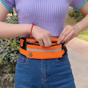 Sports Waist Pouch - Running Waist Belt Band Zipper Bag / Cycling / Jogging Outdoor Indoor Sport Gym