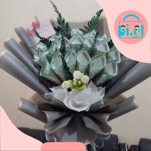 Buket Money  || Bucket Uang || Cocok untuk Wisuda Anniversary Kado pernikahan. Paket Gift Murah elegan  || Kado untuk pasangan