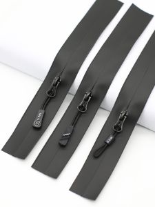 3# Zipper Nylon Small Tooth Waterproof Zipper Pocket Film Autumn Clothes Thin Outerwear Zipper Accessories Black Zipper