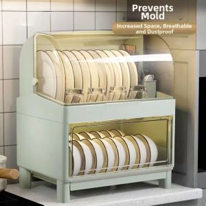 ZHUOLESHI | Double Layered Anti-Dust & Pest Proof Storage Rack With Cover
