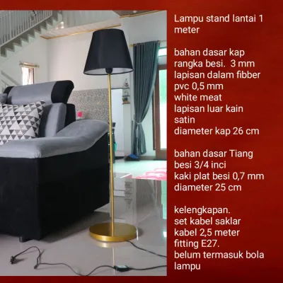 lampu lantai HOME INDUSTRI KECIL RUMAHAN / lampu hias standing lantai lampu hias sudut ruang tamu