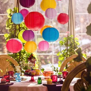 Bean Green Paper Lanterns 4 "6" 8 "10" 12 "14" 16 "Festival Wedding Party Home Decoration Lantern Shopping Mall Event Decoration