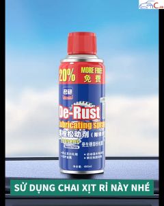 (50) Xịt Rỉ Loại Bỏ Rỉ Sét Cơ Khí Bôi Trơn Và Bảo Vệ Thiết Bị Chống Rỉ Sét 450ml