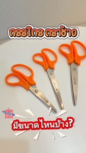 กรรไกร ตราช้าง รุ่น OFB กรรไกรตัดกระดาษ ขนาด 5นิ้ว 6นิ้ว 7นิ้ว 8นิ้ว 9 นิ้ว