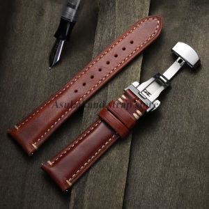 Universal 20mm 22mm 24mm Retro Leather Watchband for Seiko for Omega Watch Strap Quick Release Sport Men Women Business Bracelet