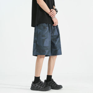 American Camouflage Quick Dry Sports Shorts Men Summer Thin Breathable Outdoor Beach Pants Loose Basketball Five-Quarter Mid-Pants