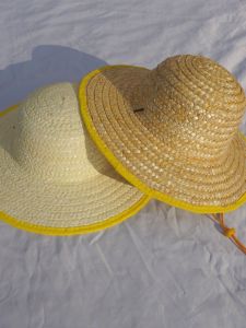 Outdoor Sun Protection Childrens Wheat Straw Hat Mens Large Brim Farmer Labor Straw Hat Printed Logo Womens Hat