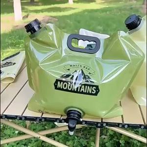 Camping Water Container Collapsible Water Jug with Spout - Reusable Plastic Flasks Foldable Empty Gallon Jug for Outdoor Hiking