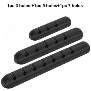 USB Cable Holder Cord Organizer Wire Management Ties Clip Self Adhesive Winder for Desktop Mouse Keyboard Headset for iPhone