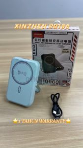 Xinzhen PB186 10000mAh Powerbank 22.5W Fast Charging Powerbank 15W Magnetic Wireless Power Bank Built In Cable Pawer Bank Xinzhen Powerbank Bank Kuasa