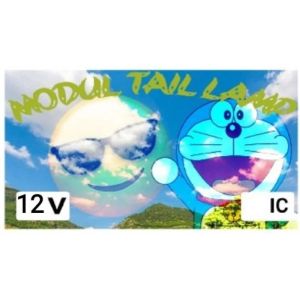 lampu taillamp text Strobo belakang mobil
