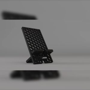 3D-Printed Phone Holder | Sleek 2-Part Assemblable Design | Durable & Lightweight | Black and White