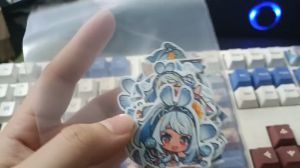 Genshin Impact - Set 10/15 Sticker Mualani - Người đuổi theo sóng game Gi hình dán trang trí chống nước chống xước