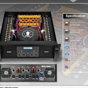 Power dBvoice HMA 50 PRO Original Amplifier 4 Channel dB Voice HMA-50PRO Class H Full Macro Hma50pro