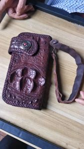 Long Clutch Wallet Made Cool Genuine Exotic Leather
