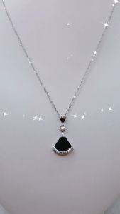 Kalung WanitaKalung Megan 01 Titanium S.Steel Tahan Lama KS020