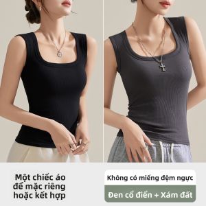 Áo ba lỗ nữ MiiOW cổ vuông ôm vừa