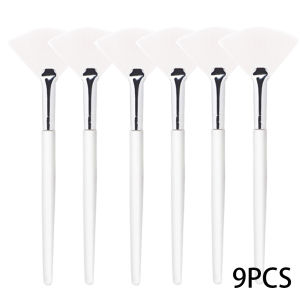 3/9/15 Pieces Facial Fan Mask Brushes Soft Mask Brush Applicator Esthetician Facial Mask Brushes For Women Girls Cosmetic Tools