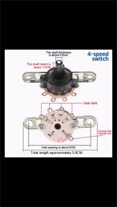 1Pc Round Fan Speed Control Switch For Floor Fan Wall Fan Gear Switch Replacement Parts